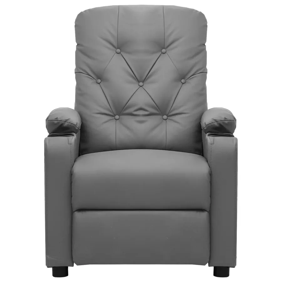 Fauteuil inclinable Gris Similicuir - 2