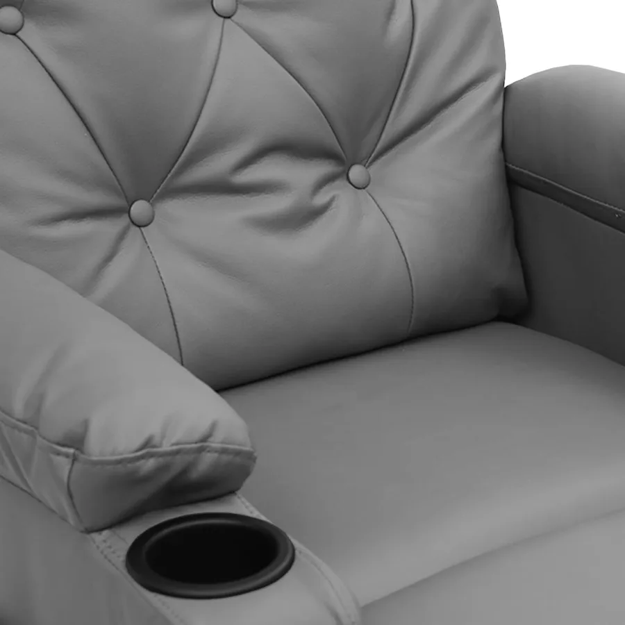 Fauteuil inclinable Gris Similicuir - 6