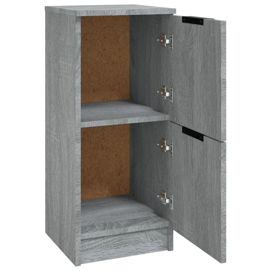 Buffets 2 pcs Sonoma gris 30x30x70 cm Bois d'ingénierie - 5