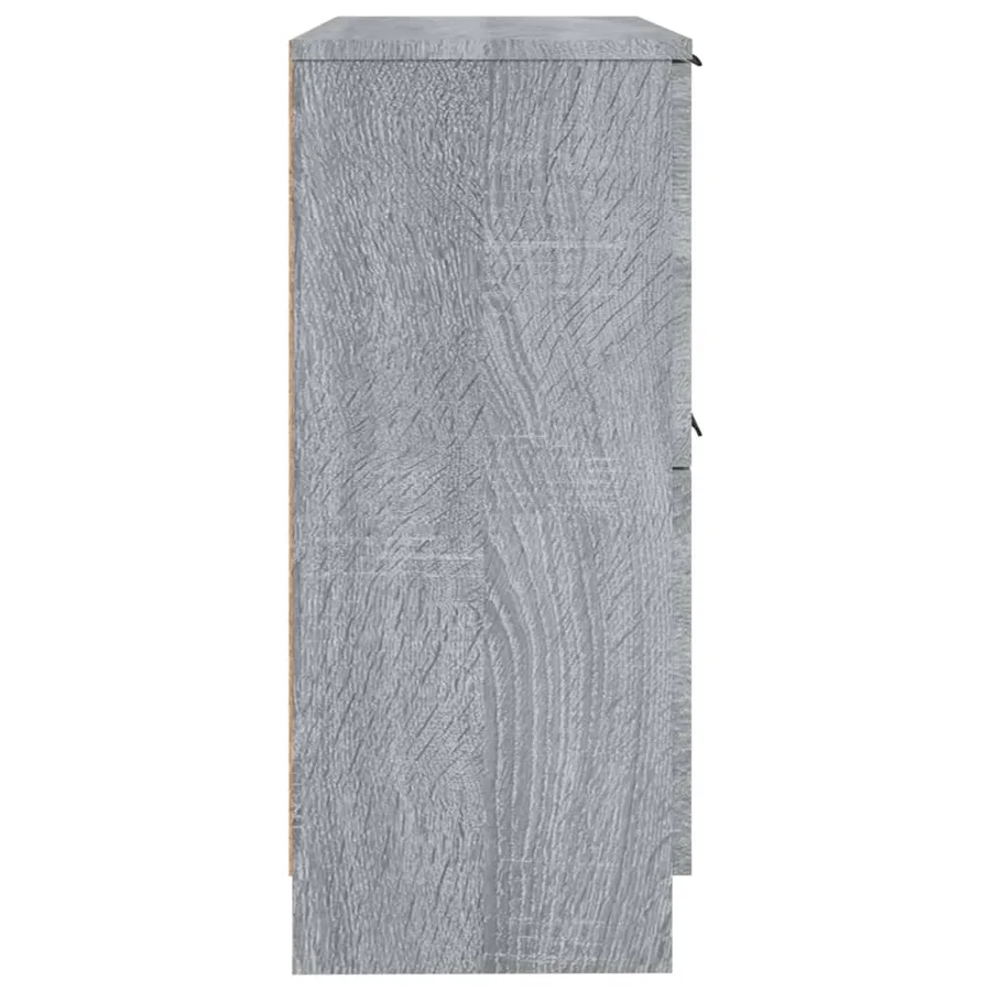 Buffets 2 pcs Sonoma gris 30x30x70 cm Bois d'ingénierie - 6