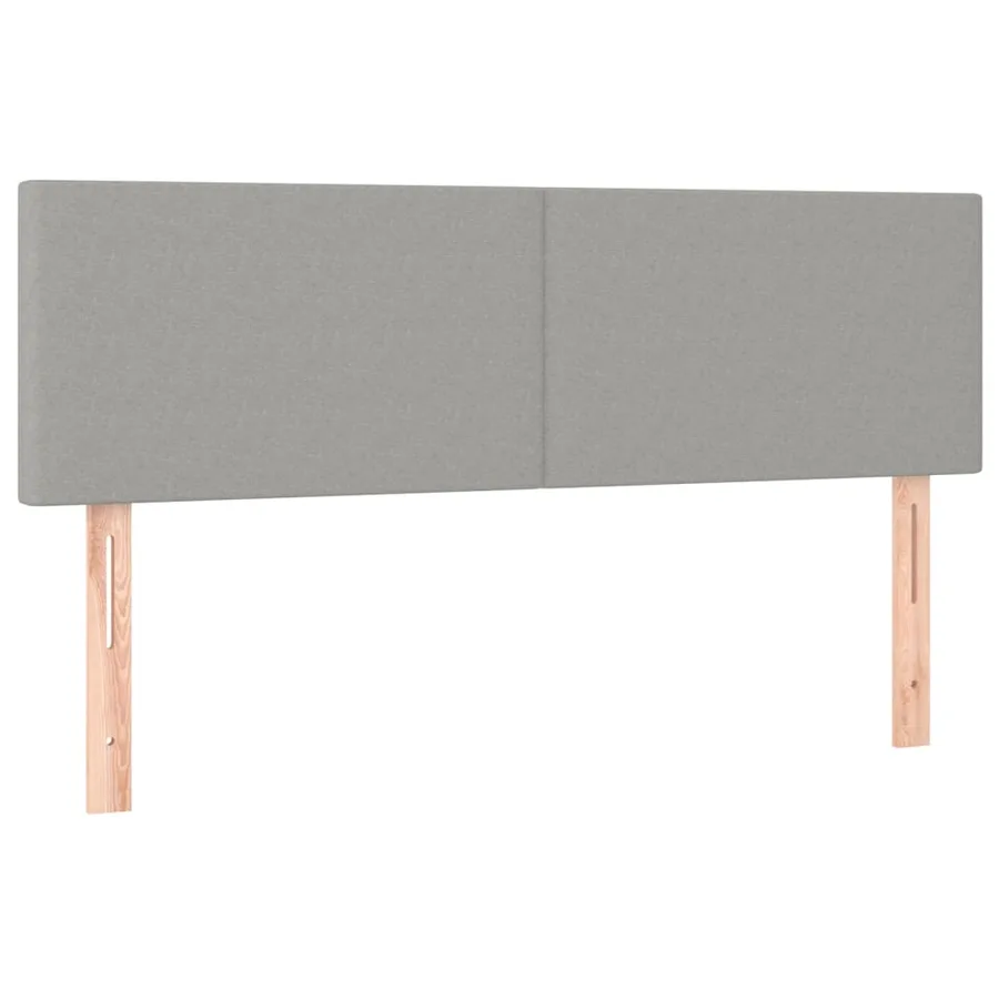 Têtes de lit Gris clair 144x5x78/88 cm Tissu - 2
