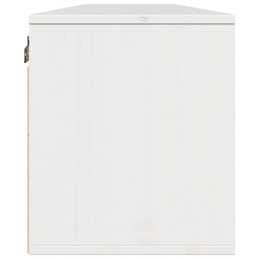 Armoires murales 2 pcs Blanc 80x30x35 cm Bois de pin massif - 8