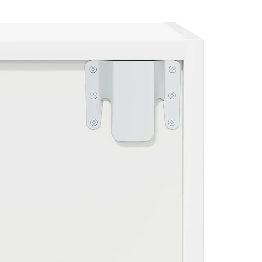 Meuble TV mural Blanc 37x37x142,5 cm Bois d’ingénierie - 12