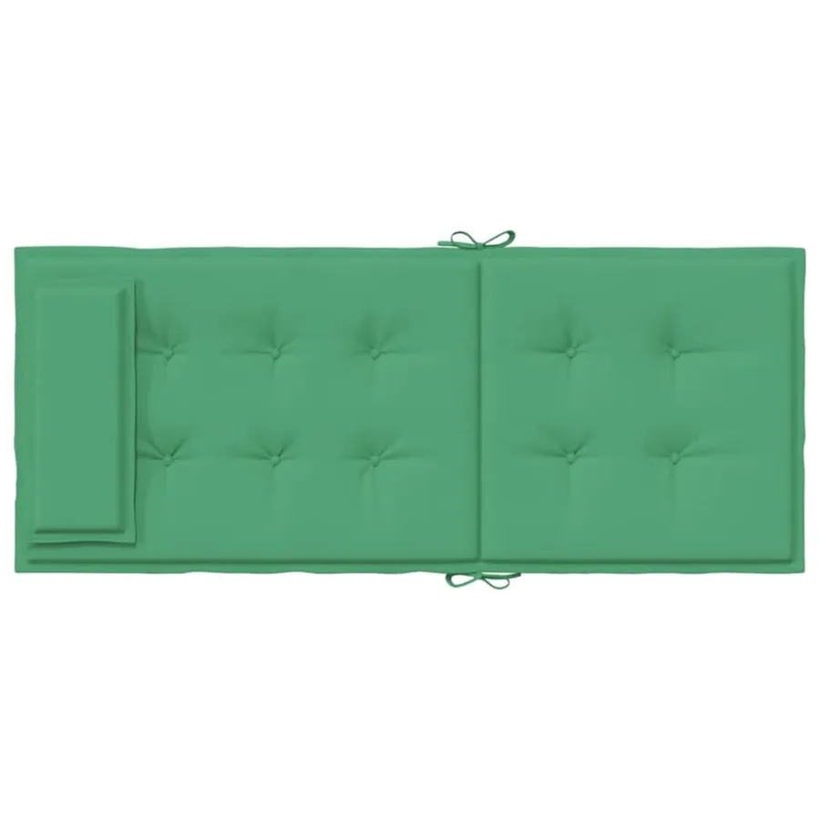 Coussins de chaise à dossier haut lot de 6 vert tissu oxford - 7