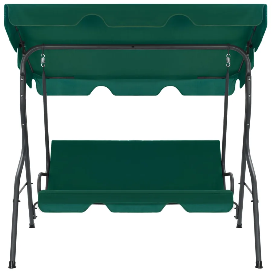 Balancelle de jardin Vert 170 x 110 x 153 cm Tissu - 2