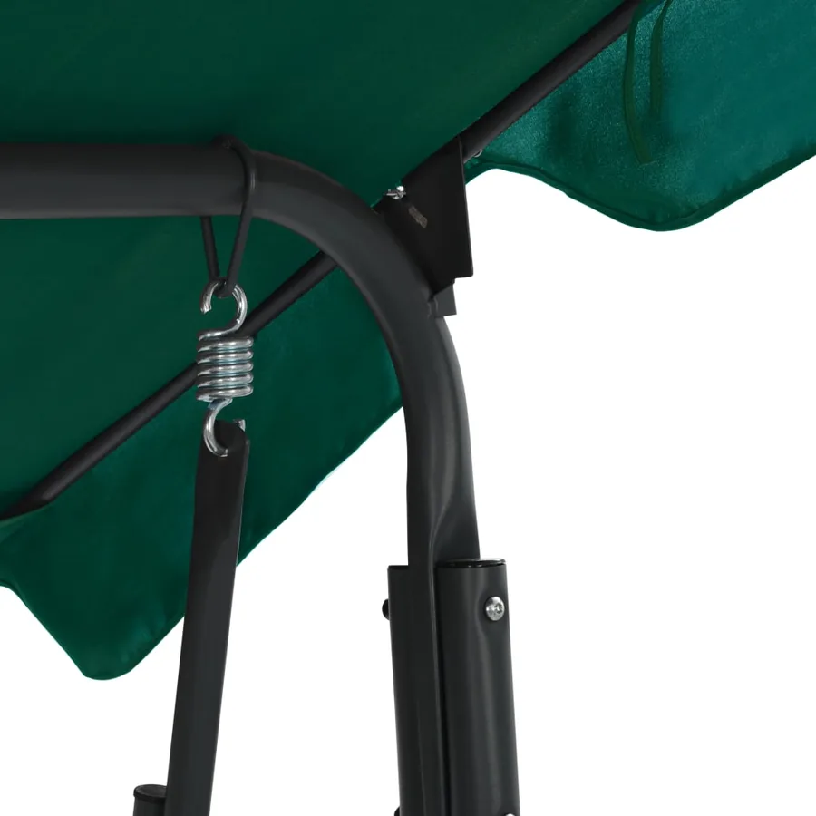 Balancelle de jardin Vert 170 x 110 x 153 cm Tissu - 4