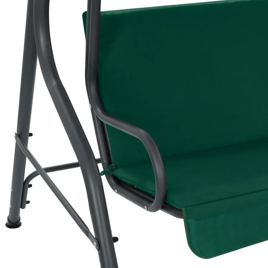 Balancelle de jardin Vert 170 x 110 x 153 cm Tissu - 5