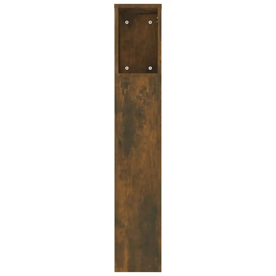 Armoire de tête de lit Chêne fumé 180x18,5x104,5 cm - 5
