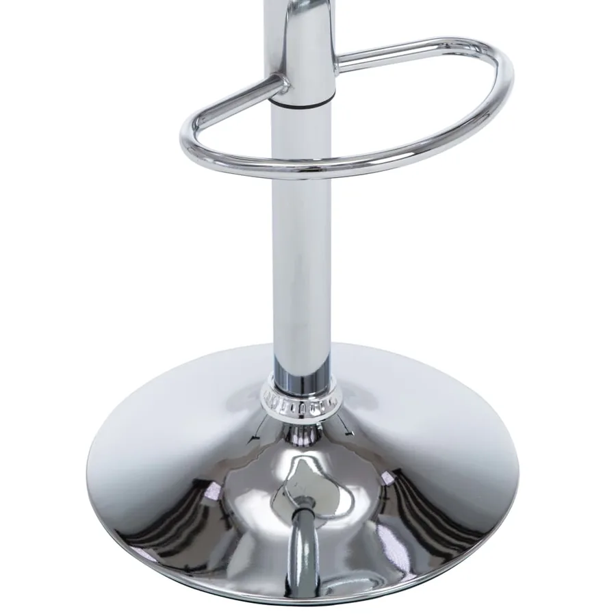 Tabourets de bar lot de 2 gris similicuir - 8