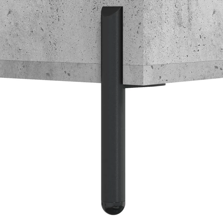 Buffet haut Gris béton 69,5x34x180 cm Bois d'ingénierie - 12
