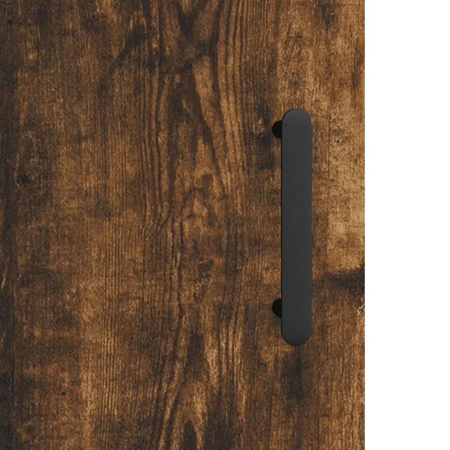Buffet chêne fumé 69,5x34x90 cm bois d'ingénierie - 10