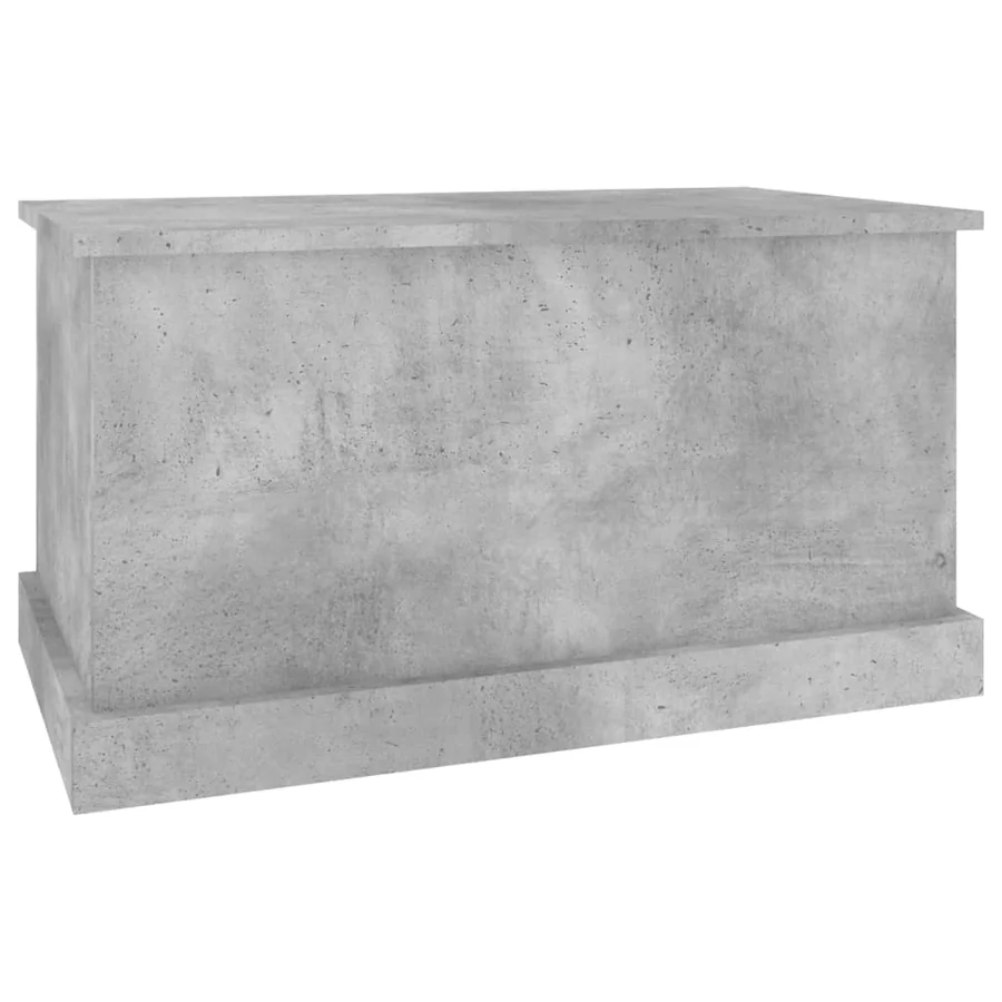 Boîte de rangement gris béton 70x40x38 cm bois d'ingénierie - 4