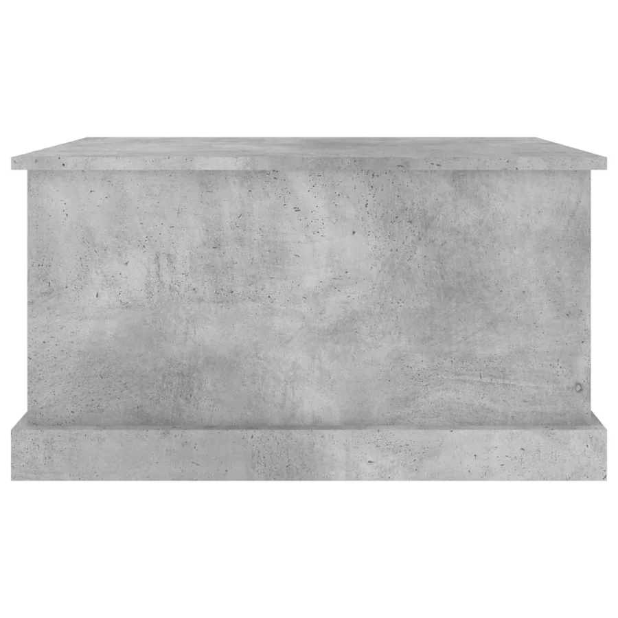 Boîte de rangement gris béton 70x40x38 cm bois d'ingénierie - 5