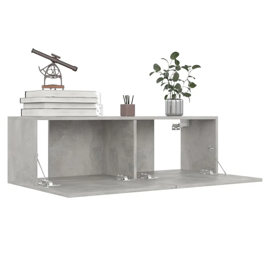 Meubles TV 4 pcs Gris béton 100x30x30 cm Bois d'ingénierie - 4