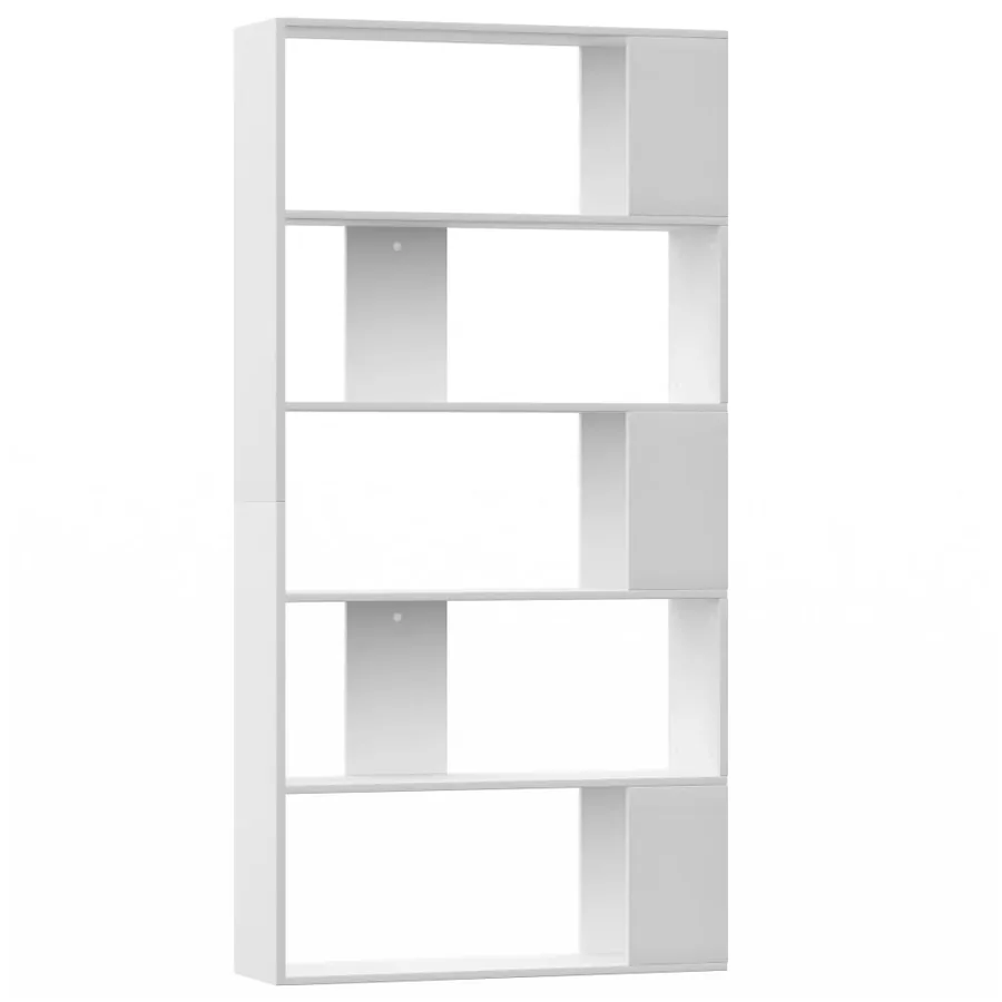 Bibliothèque/Séparateur de pièce Blanc Bois d'ingénierie - 2