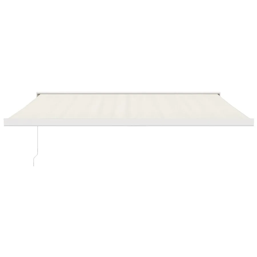 Auvent rétractable crème 4x3 m tissu et aluminium - 3