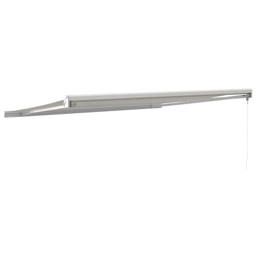 Auvent rétractable crème 4x3 m tissu et aluminium - 5