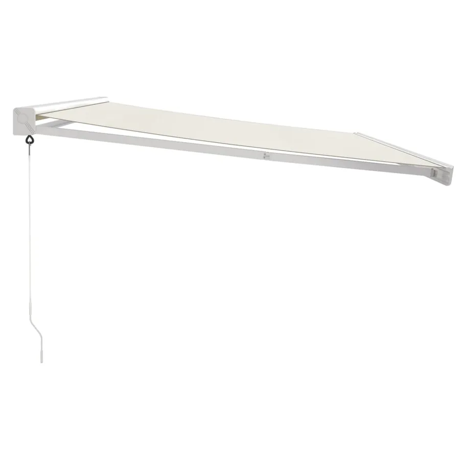 Auvent rétractable crème 4x3 m tissu et aluminium - 6