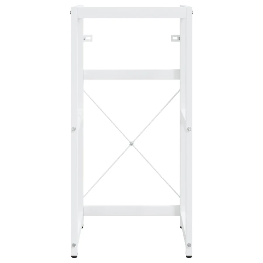 Cadre de lavabo de salle de bain vasque à encastrer Blanc Fer - 4