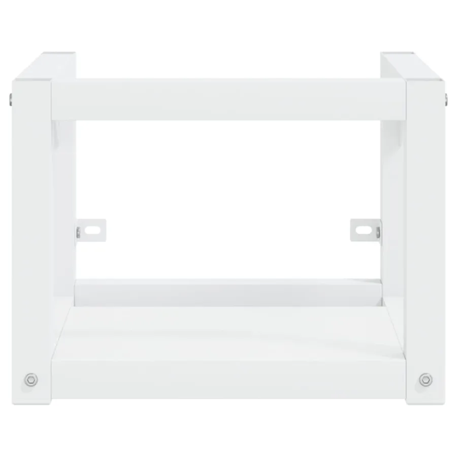 Cadre de lavabo de salle de bain vasque à encastrer Blanc Fer - 4