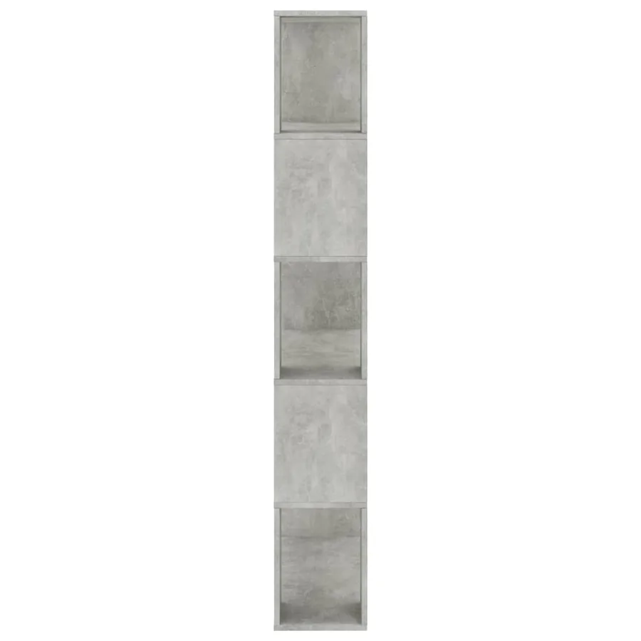 Bibliothèque/Séparateur de pièce Gris béton Bois d’ingénierie - 6