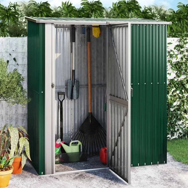 Abri de jardin vert 180,5 x 97 x 209,5 cm Acier galvanisé