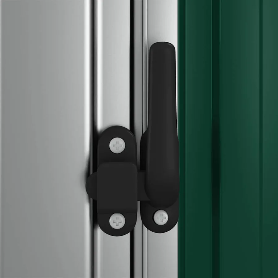 Abri de jardin vert 180,5 x 97 x 209,5 cm Acier galvanisé - 7