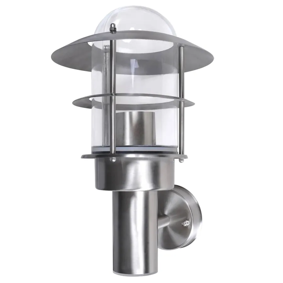 Lampe murale LED de patio Acier inoxydable - 2