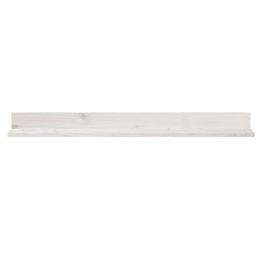 Étagères murales 2 pcs Blanc 110x11x9 cm Bois de pin massif - 3