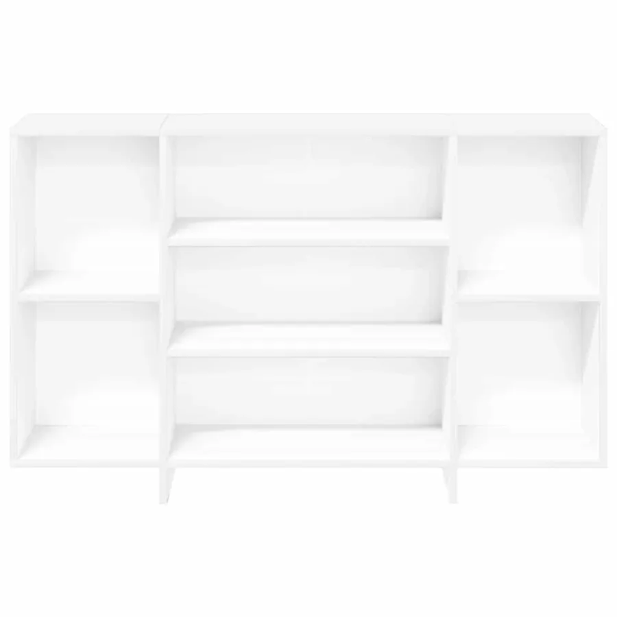 Buffet blanc 120x30x75 cm bois d'ingénierie - 5