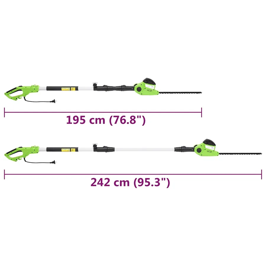 Tronçonneuse/Taille-haie à perche télescopique 25/41cm 710/550W - 12
