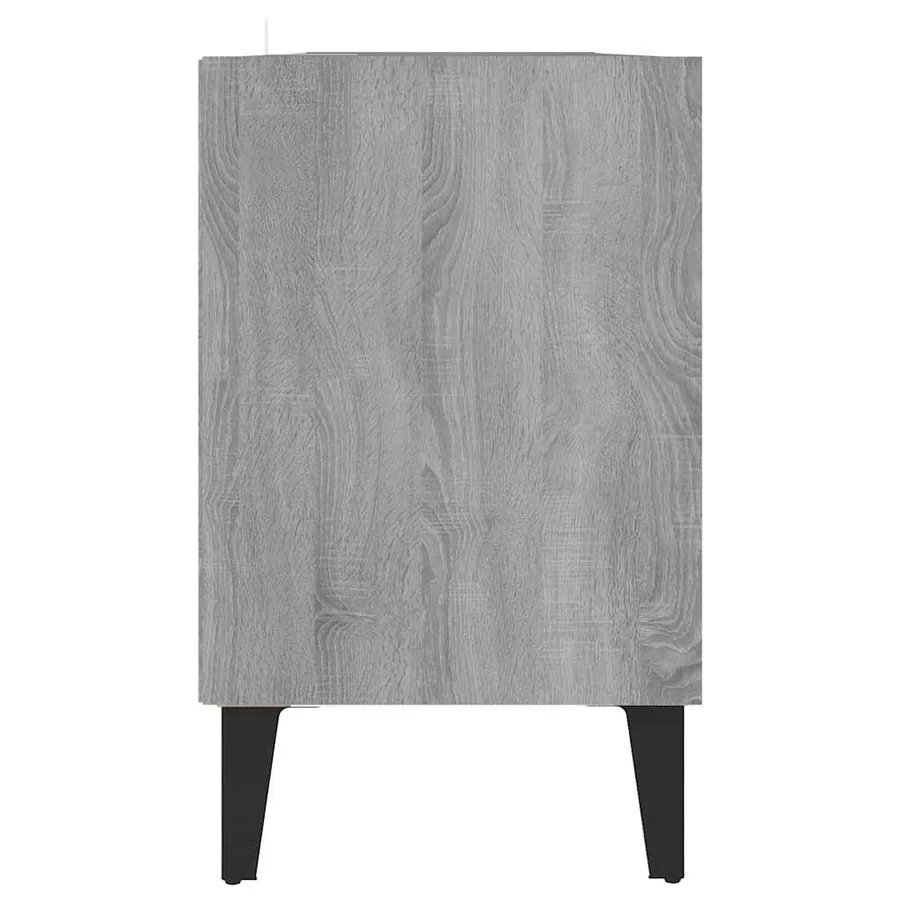 Meuble TV avec pieds en métal Sonoma gris 103,5x30x50 cm - 5