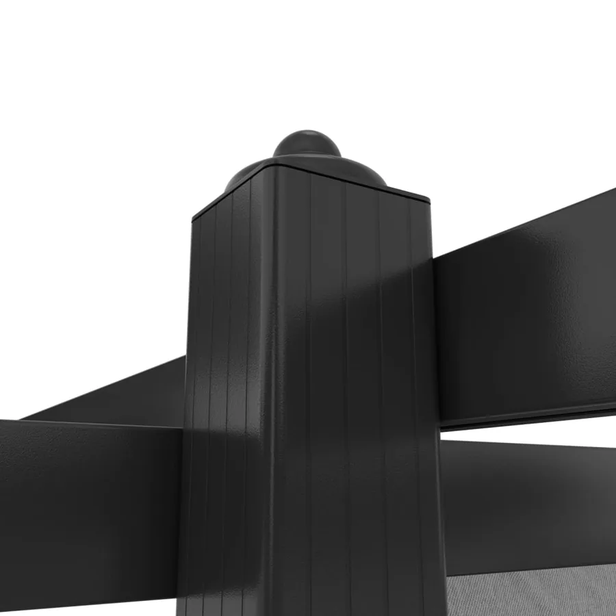 Tonnelle de jardin avec toit rétractable 4x3 m Anthracite - 6
