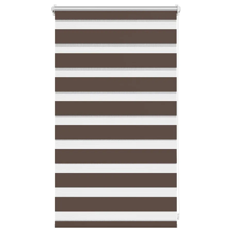Store vénitien Zebra 50,9 x 100 cm, largeur du tissu 46,7 cm, couleur café - 2