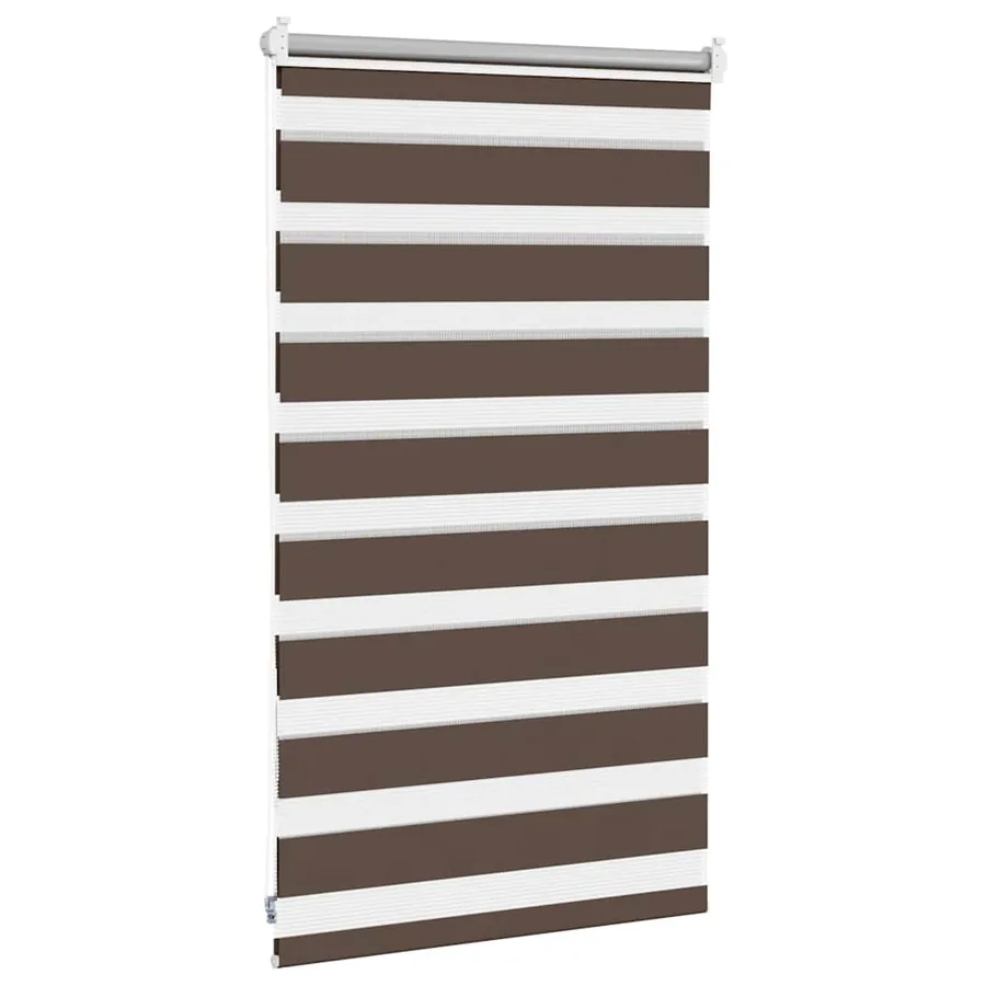 Store vénitien Zebra 50,9 x 100 cm, largeur du tissu 46,7 cm, couleur café - 4