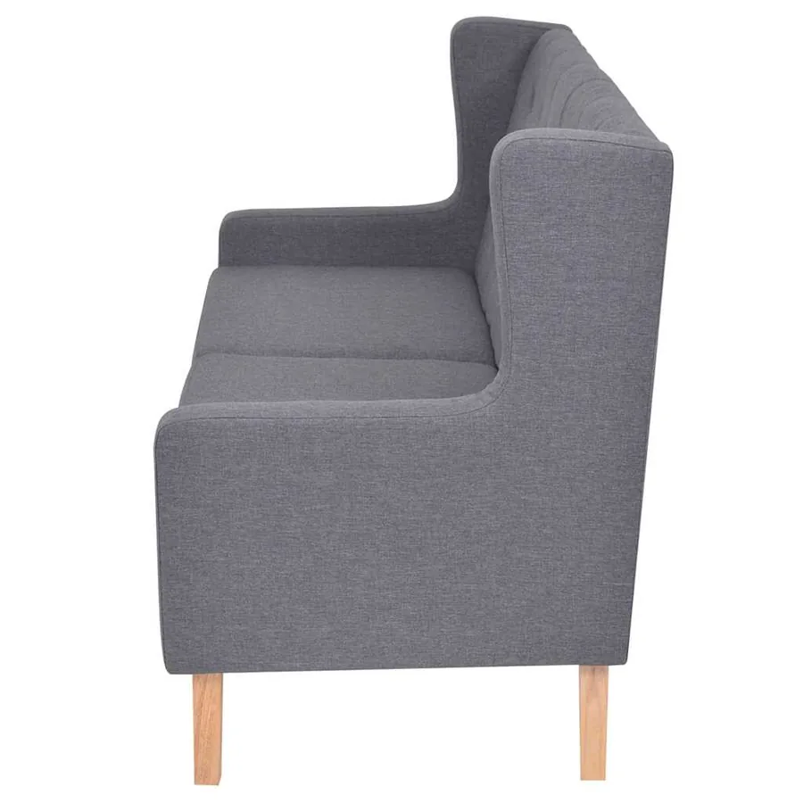 Ensemble de canapés 2 pcs tissu gris - 4