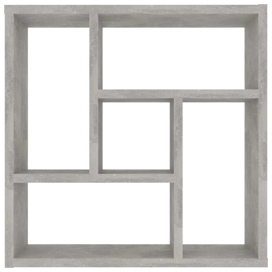 Étagère murale Gris béton 45x16x45 cm Bois d’ingénierie - 4