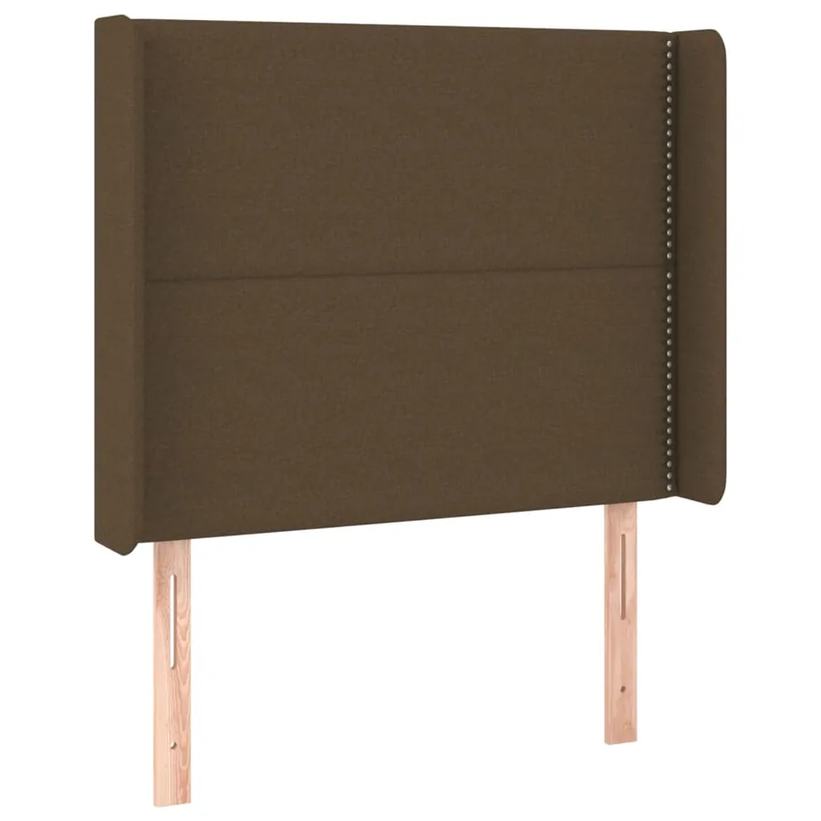 Sommier à lattes de lit matelas et LED Marron foncé 100x200cm - 7