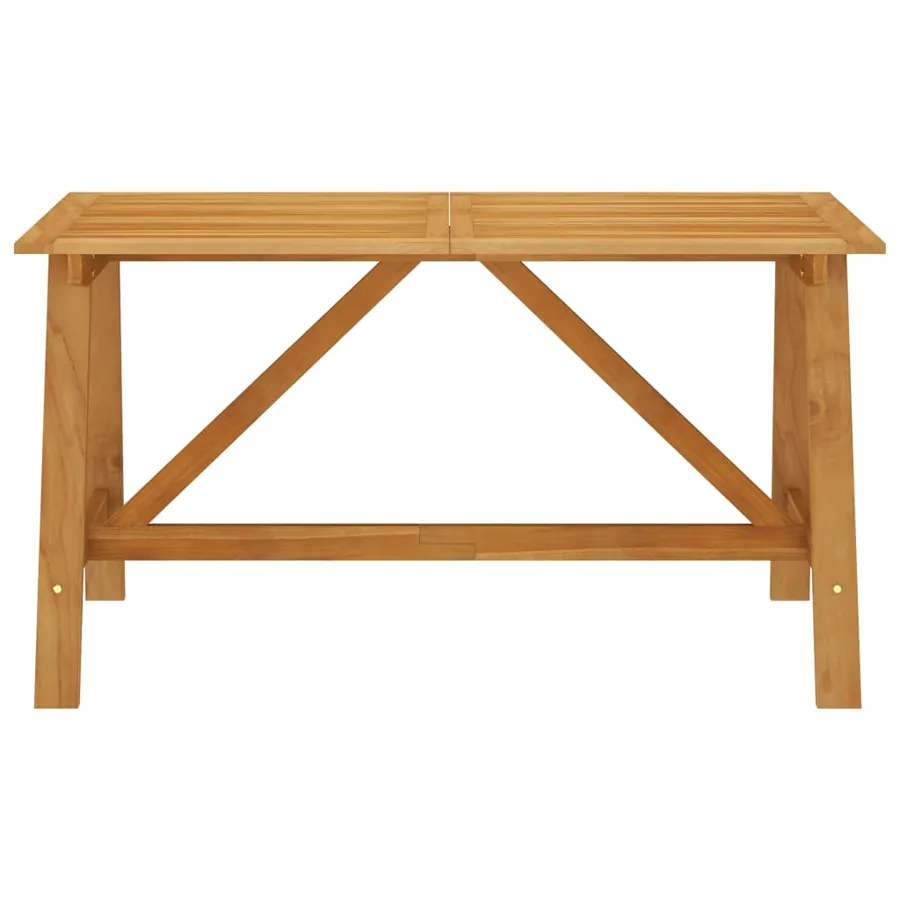 Table à manger de jardin 140x70x73,5 cm Bois d'acacia massif - 2