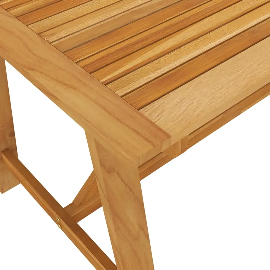Table à manger de jardin 140x70x73,5 cm Bois d'acacia massif - 5
