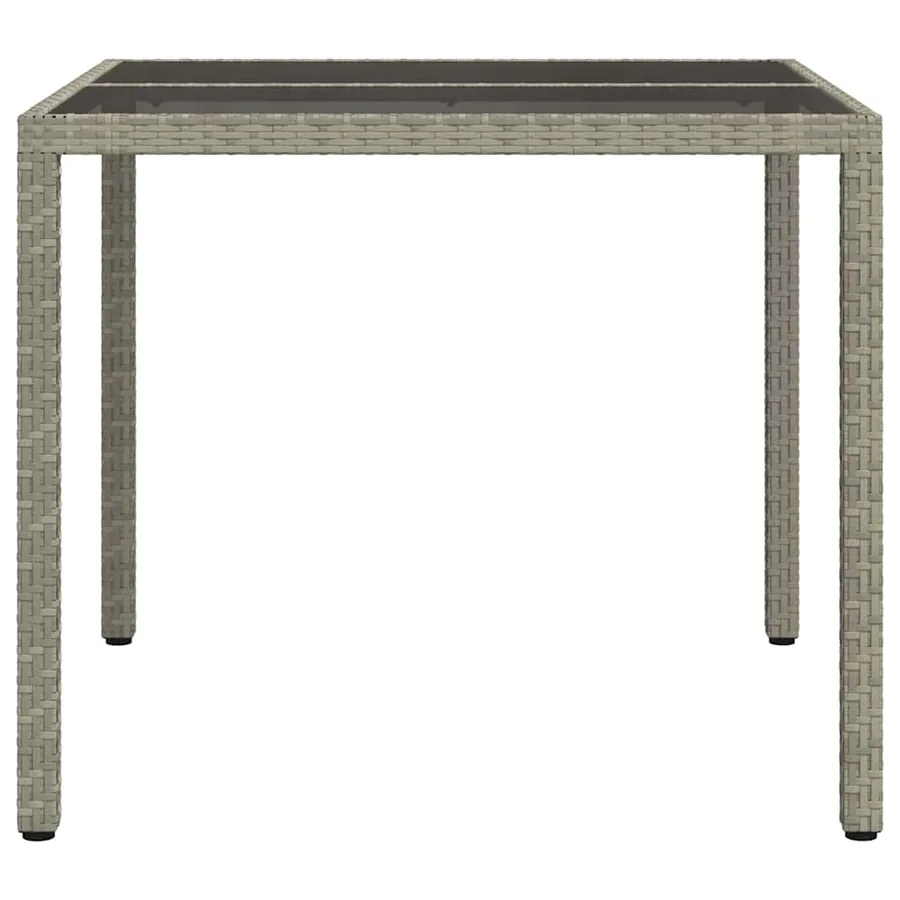 Table de Jardin Gris 90 x 90 x 75 cm polyrotin - 4