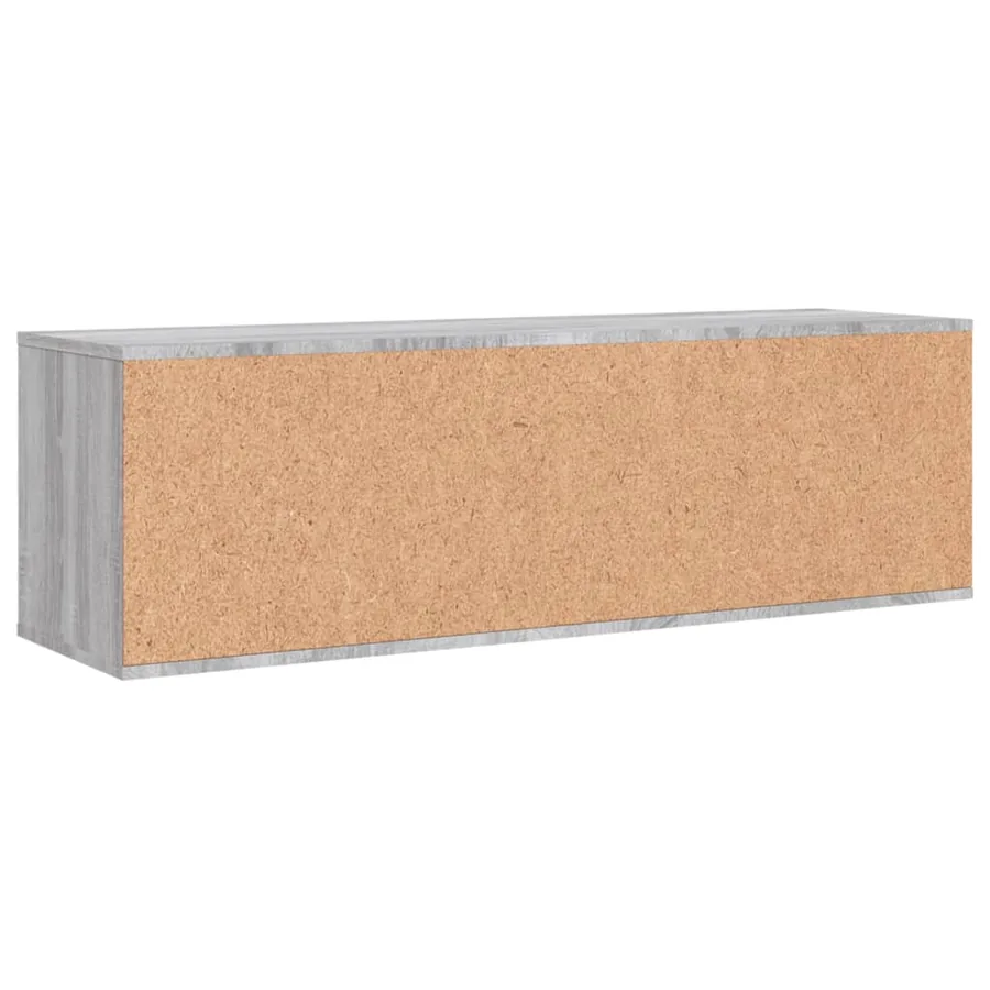 Meuble TV sonoma gris 120x34x37 cm bois d'ingénierie - 6