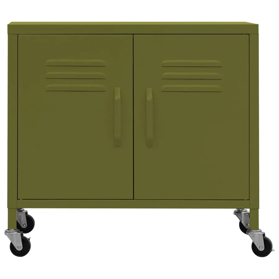 Armoire de rangement Vert olive 60x35x56 cm Acier - 3