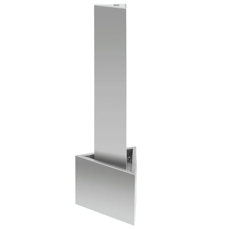Fontaine de jardin Argenté 37,7x32,6x110 cm Acier inoxydable - 3