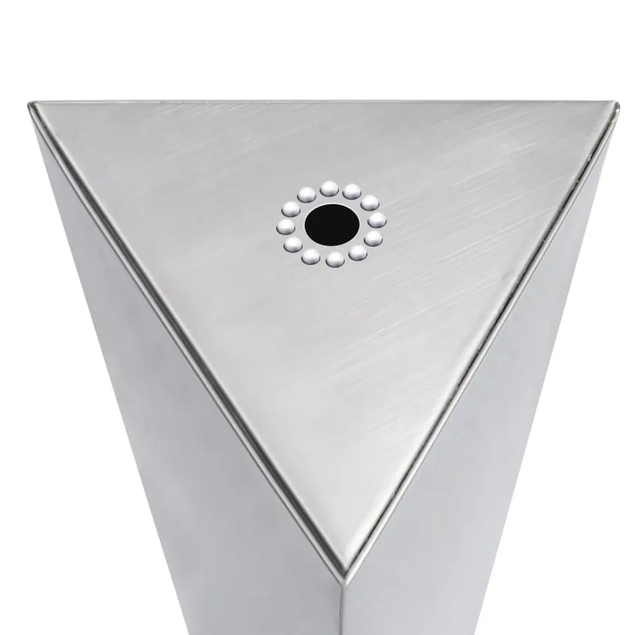 Fontaine de jardin Argenté 37,7x32,6x110 cm Acier inoxydable - 6
