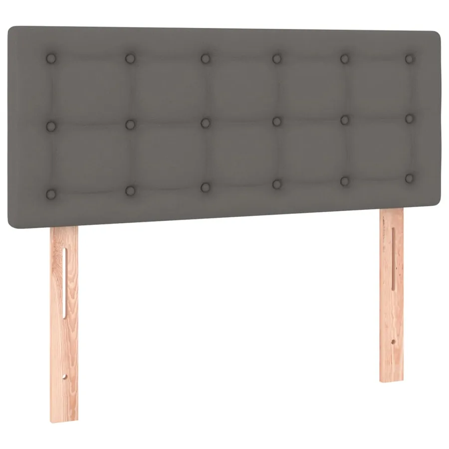 Tête de lit à LED Gris 90x5x78/88 cm Similicuir - 4