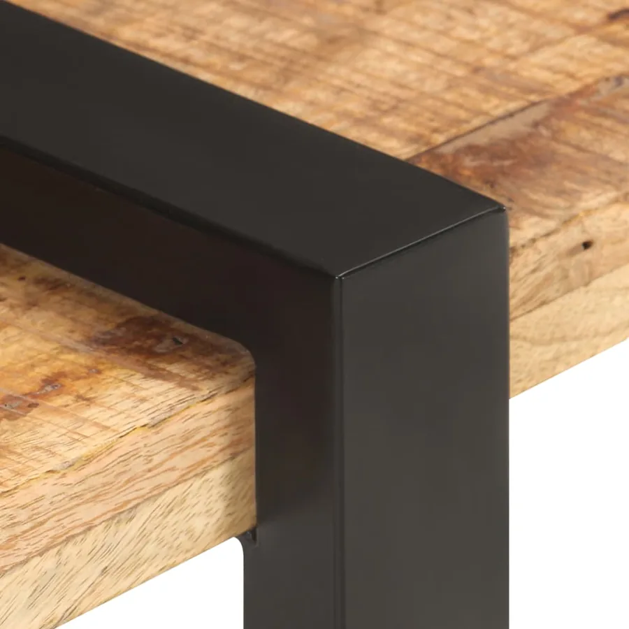 Meuble TV 160x40x40 cm Bois massif de manguier brut - 4