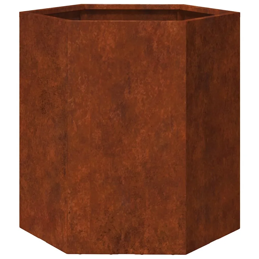 Jardinière Rouillé 40x40x45 cm Acier corten - 7