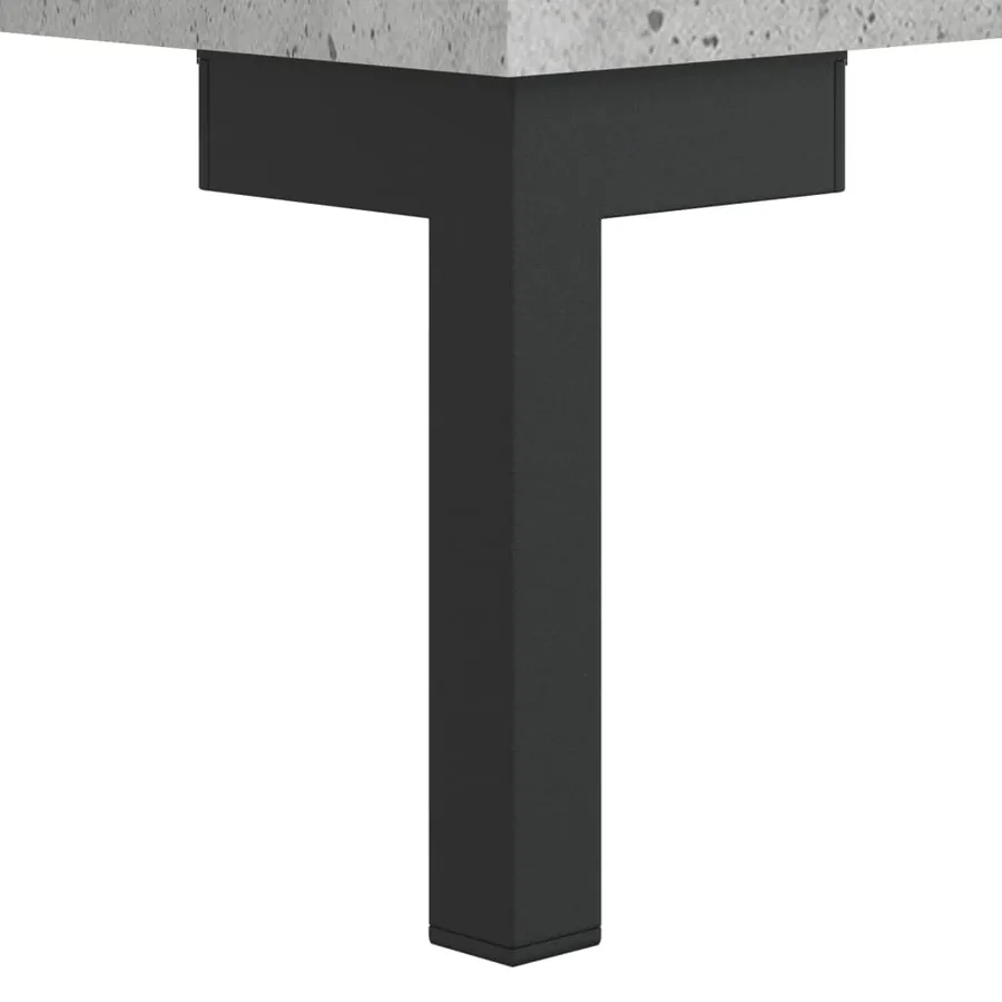 Buffet haut Gris béton 69,5x34x180 cm Bois d'ingénierie - 12