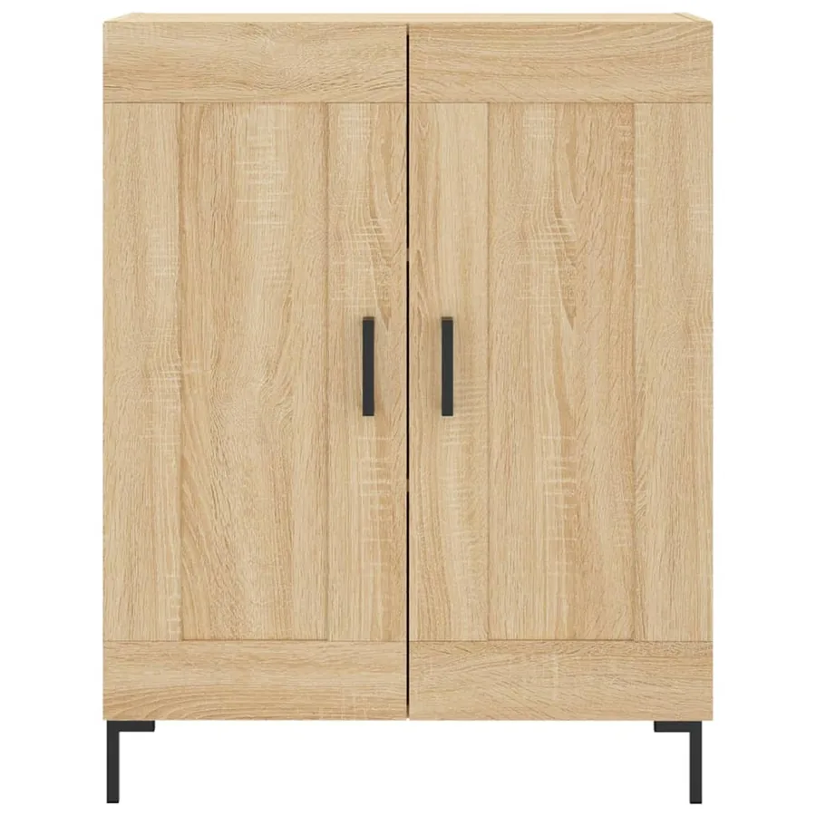 Buffet haut Chêne sonoma 69,5x34x180 cm Bois d'ingénierie - 8